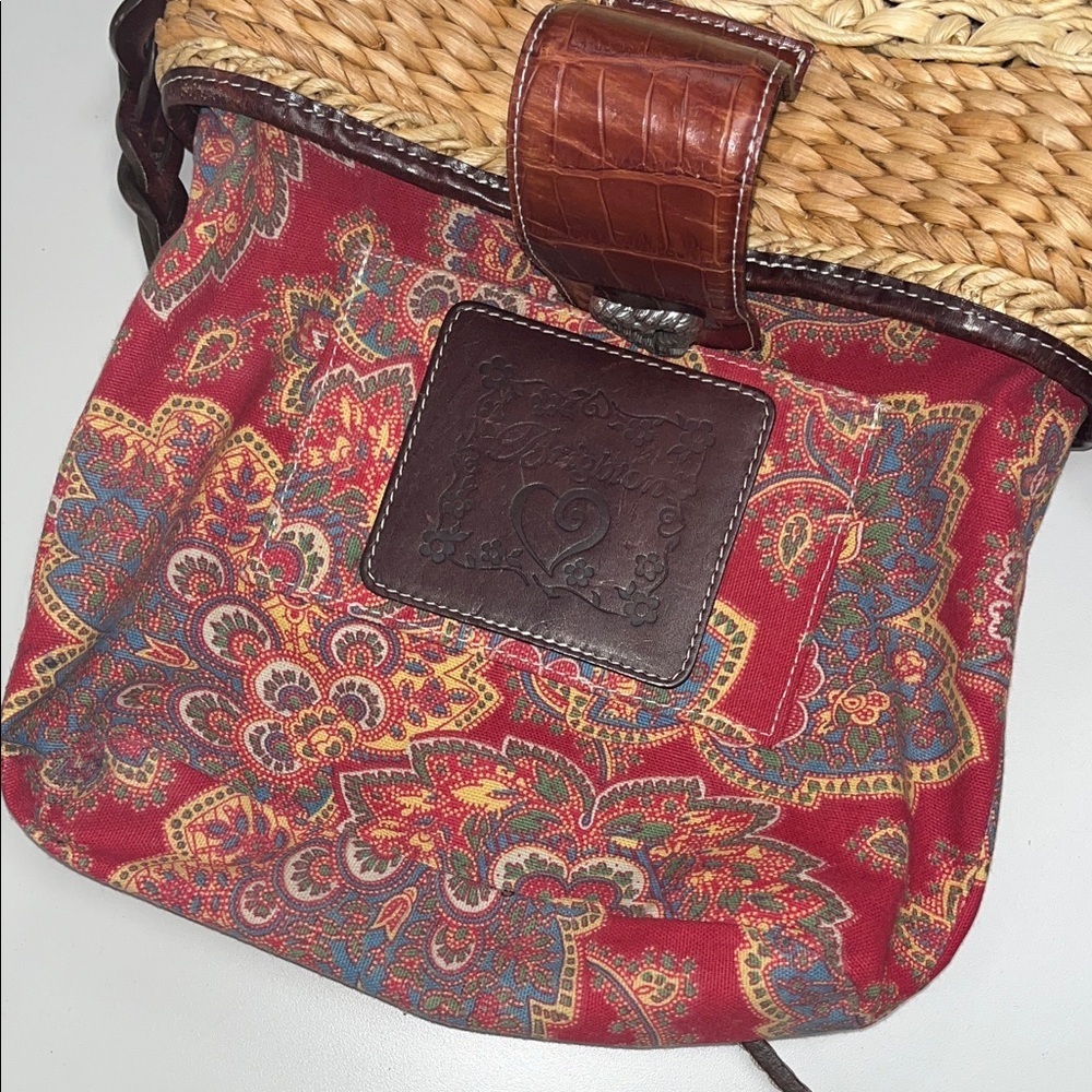 Brighton Tan and Brown Woven Shoulder Bag / gorgeous - Picture 16 of 16